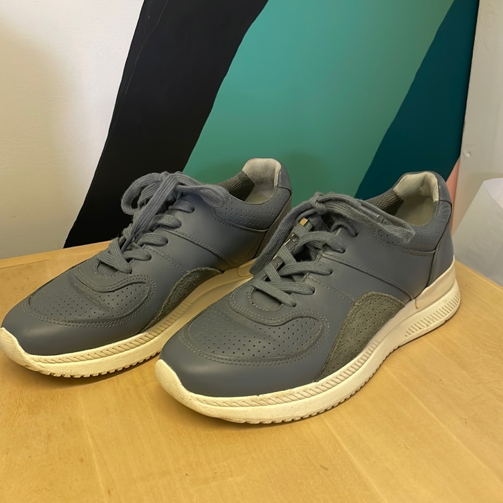 Everlane Trainer Leather Sneakers - Slate - W9/M7